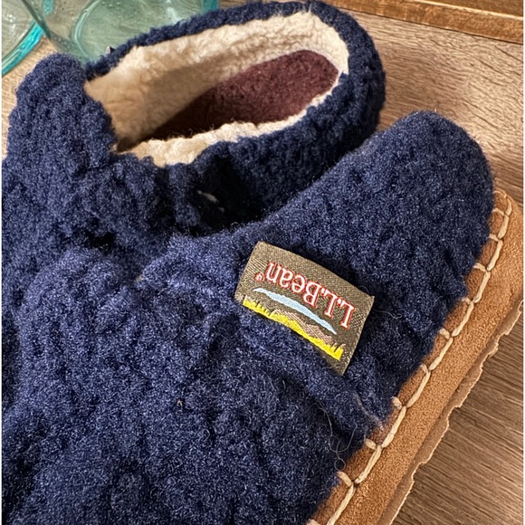 LL Bean Women’s Cozy Slipper Slides Womens Medium Size 9 Fleece Slippers - Picture 3 of 9